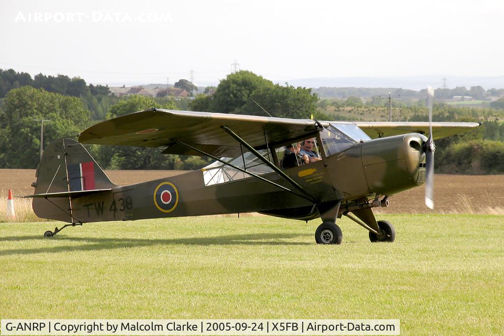 G-ANRP, 1945 Taylorcraft J Auster 5 C/N 1789, Taylorcraft J Auster Mk5. As TW439 of the Royal Air Force. Seen here visiting Fishburn Airfield during VE Day celebration's in 2005.