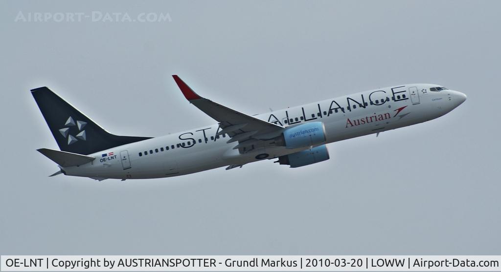 OE-LNT, 2006 Boeing 737-8Z9 C/N 33834, Star Allianca (Austrian Airlines)