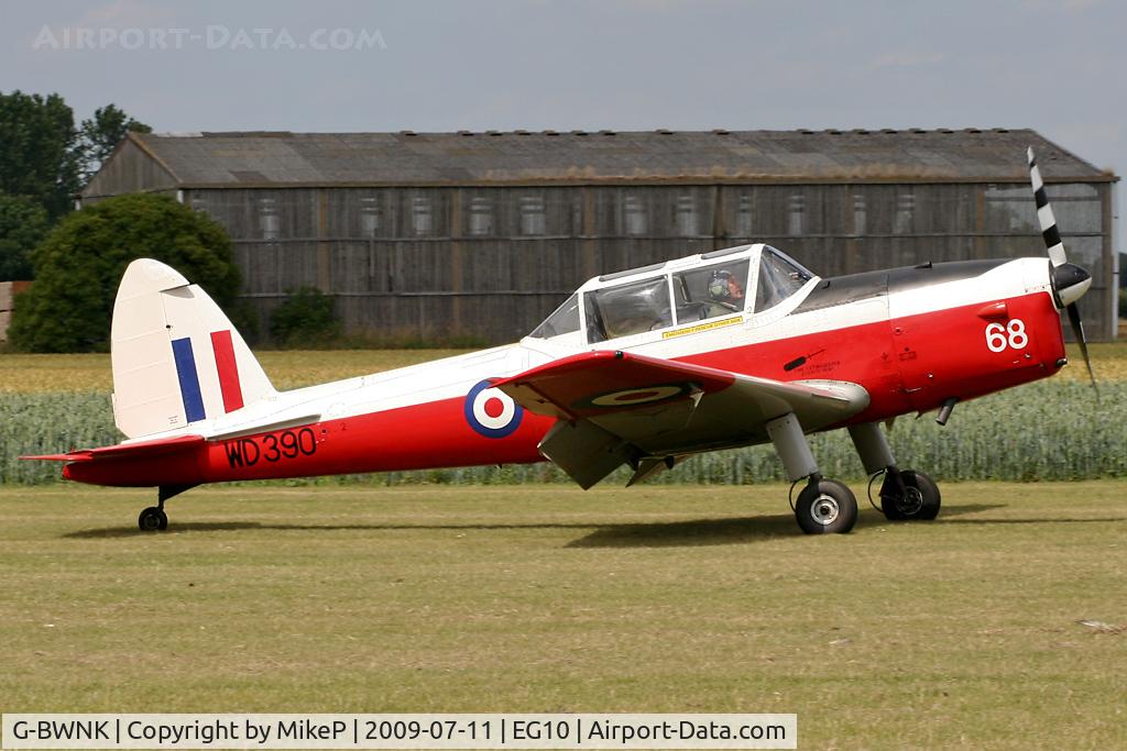 G-BWNK, 1951 De Havilland DHC-1 Chipmunk T.10 C/N C1/0317, Arriving at Breighton.