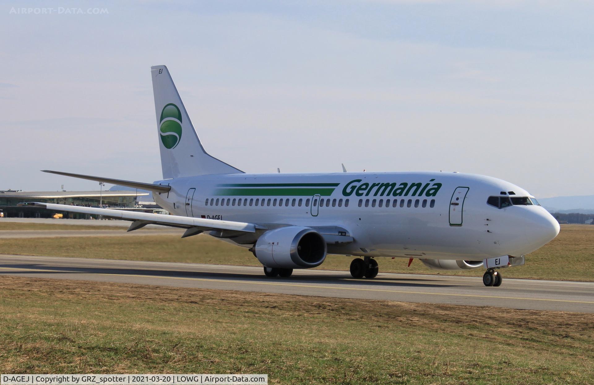 D-AGEJ, 1988 Boeing 737-3L9 C/N 24221, Germania 733