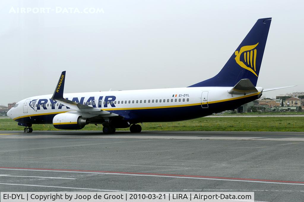 EI-DYL, 2008 Boeing 737-8AS C/N 36574, regular at Rome