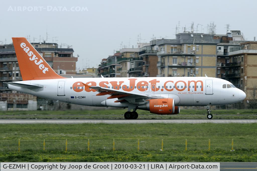 G-EZMH, 2003 Airbus A319-111 C/N 2053, regular at Rome