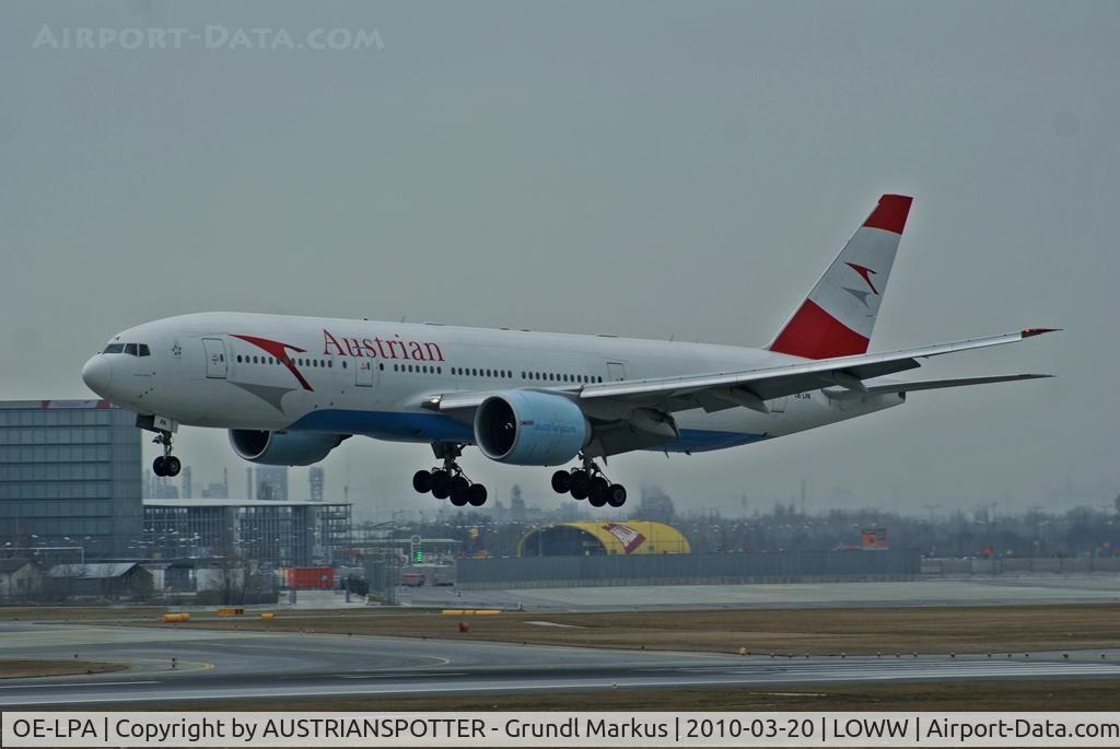 OE-LPA, 1997 Boeing 777-2Z9/ER C/N 28698, Austrian Airlines