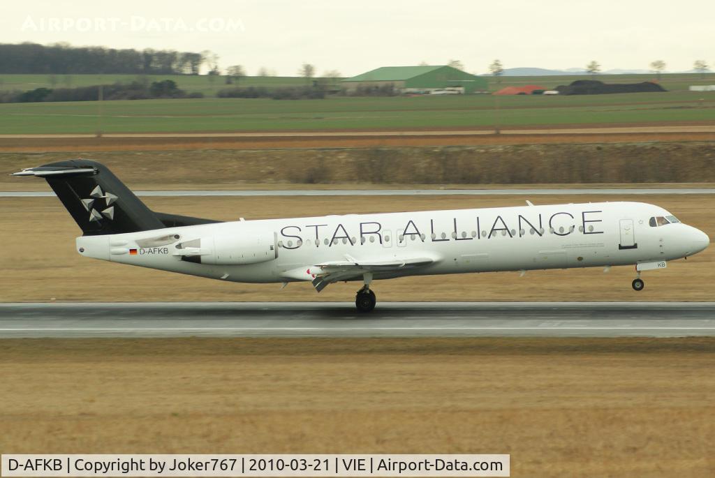D-AFKB, 1994 Fokker 100 (F-28-0100) C/N 11527, Contact Air Fokker F-100