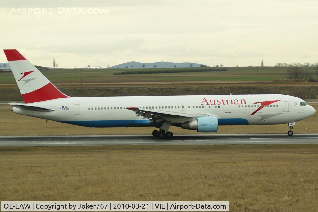 OE-LAW, 1992 Boeing 767-3Z9/ER C/N 26417, Austrian Airlines Boeing 767-3Z9(ER)