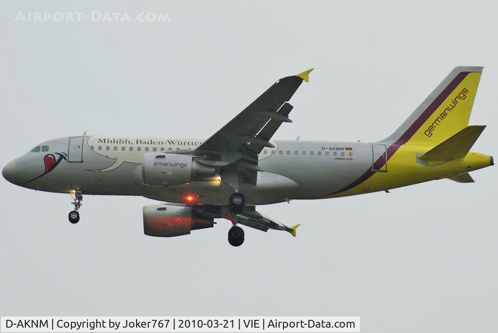 D-AKNM, 1999 Airbus A319-112 C/N 1089, Germanwings Airbus A319-112