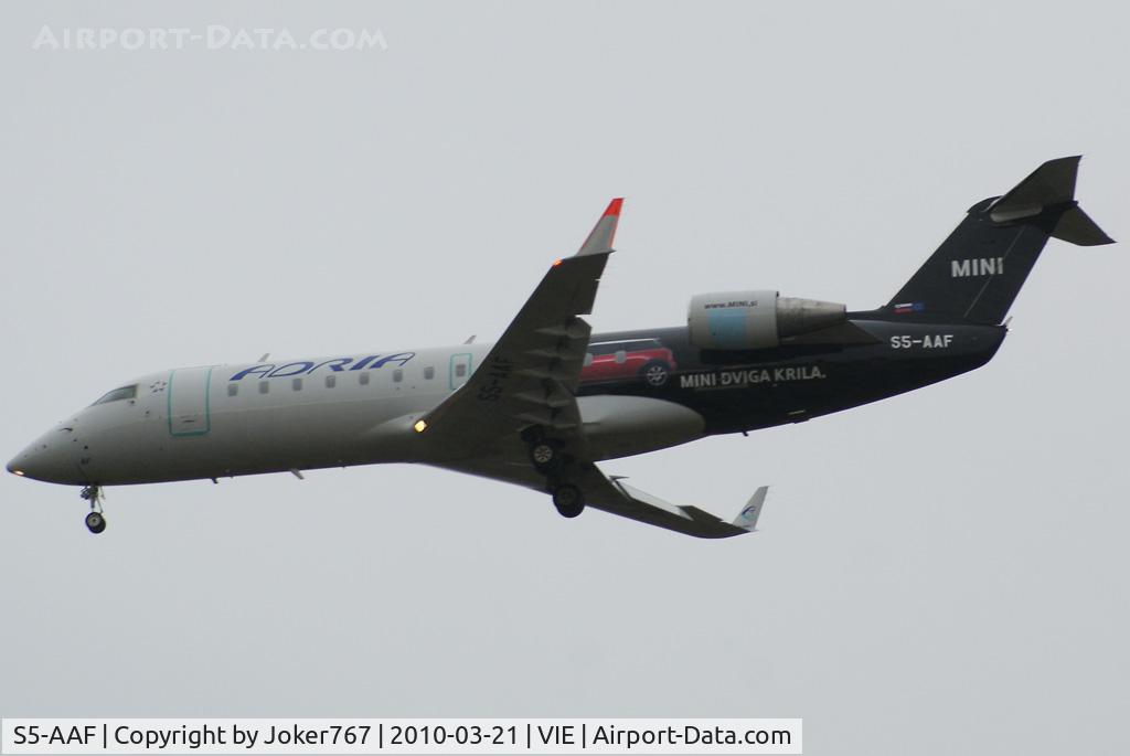 S5-AAF, 1998 Canadair CRJ-200LR (CL-600-2B19) C/N 7272, Adria Airways Canadair Regional Jet CRJ200LR