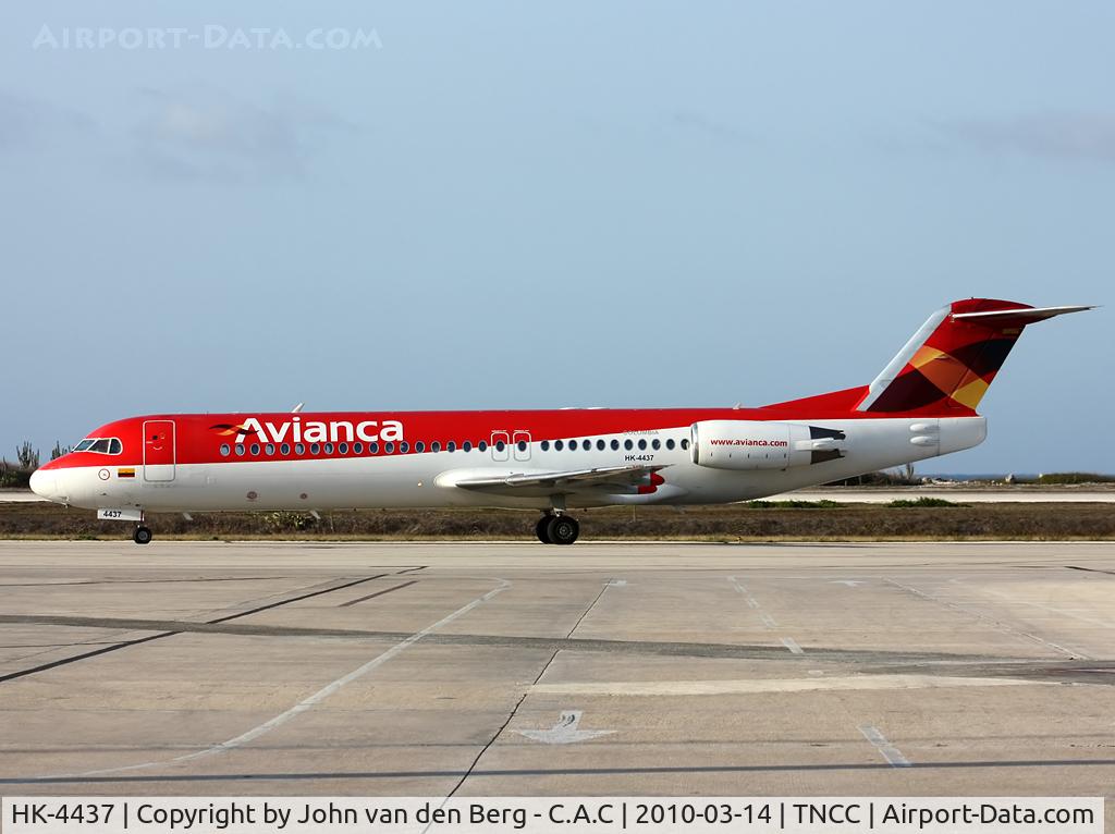 HK-4437, 1993 Fokker 100 (F-28-0100) C/N 11469, Avianca Colombia  Fokker 100  (11469) HK-4437 @ TNCC / CUR
