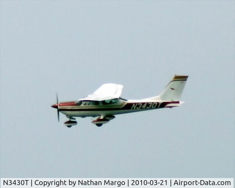 N3430T, 1968 Cessna 177 Cardinal C/N 17700730, Seen flying over O.B. Pier, San Diego, CA