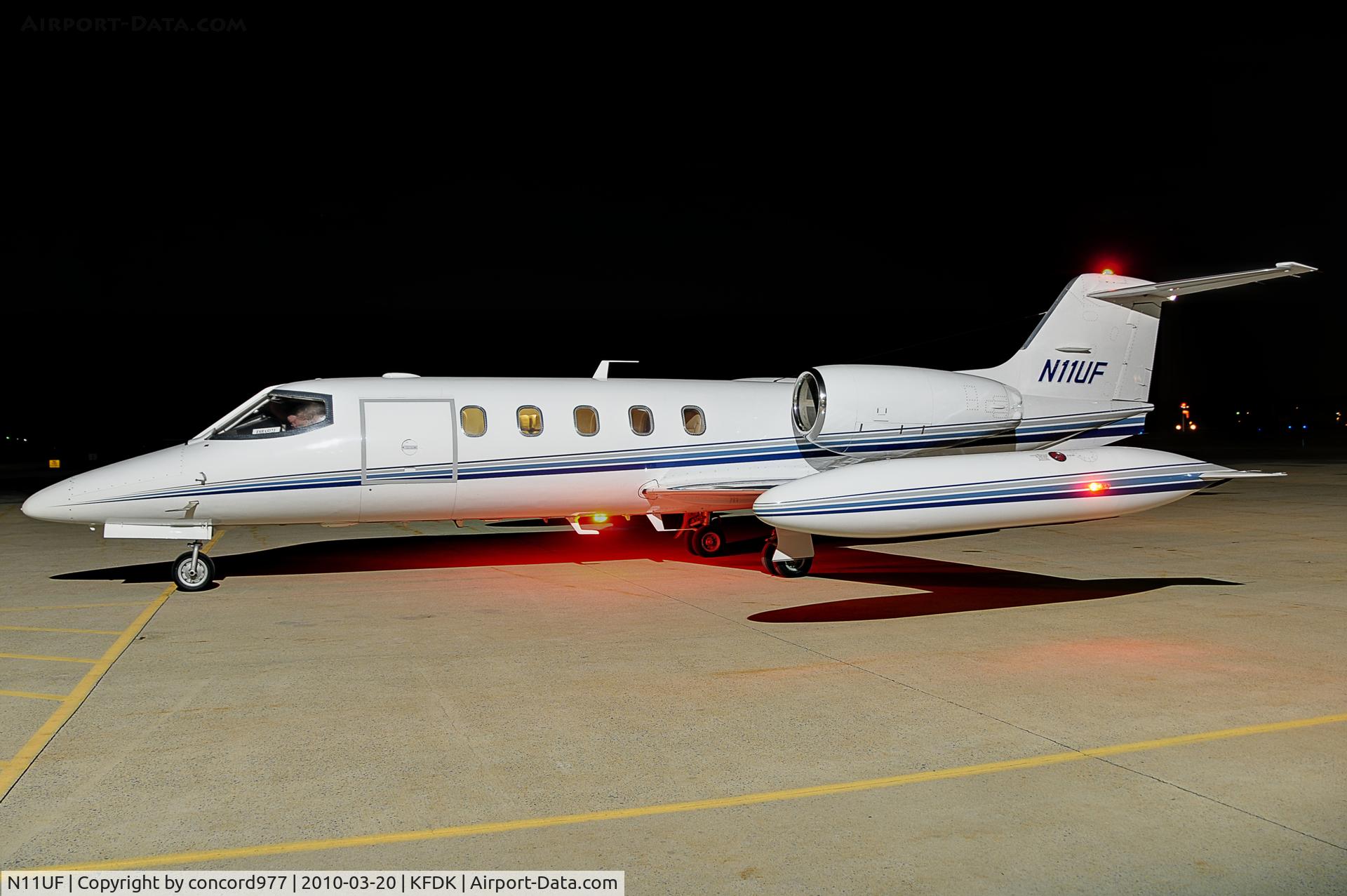 N11UF, 1979 Gates Learjet 35A C/N 237, Seen at KFDK 0n 3/20/2010