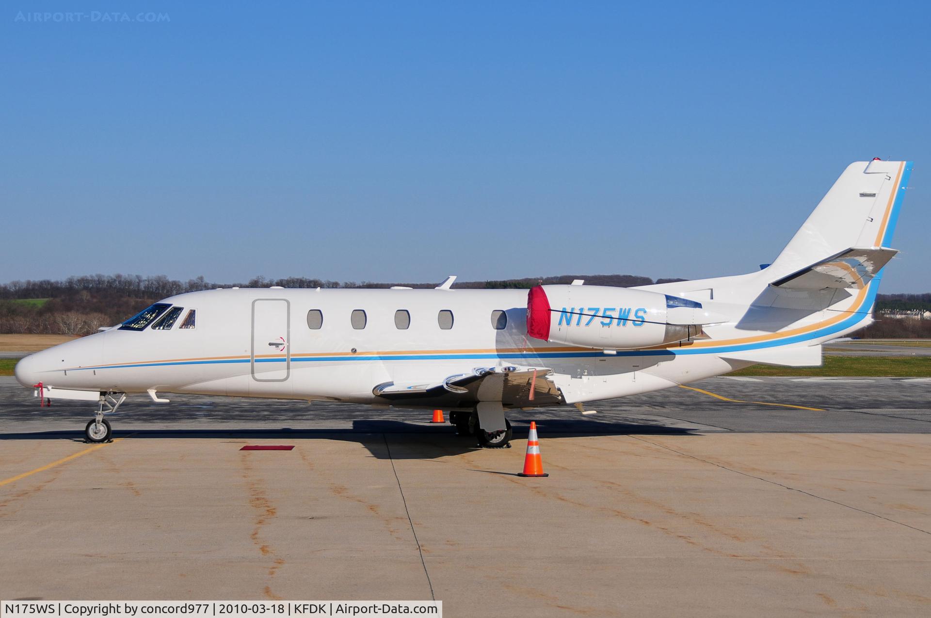 N175WS, 2003 Cessna 560XL C/N 560-5327, seen at KFDK 0n 3/18/2010.
