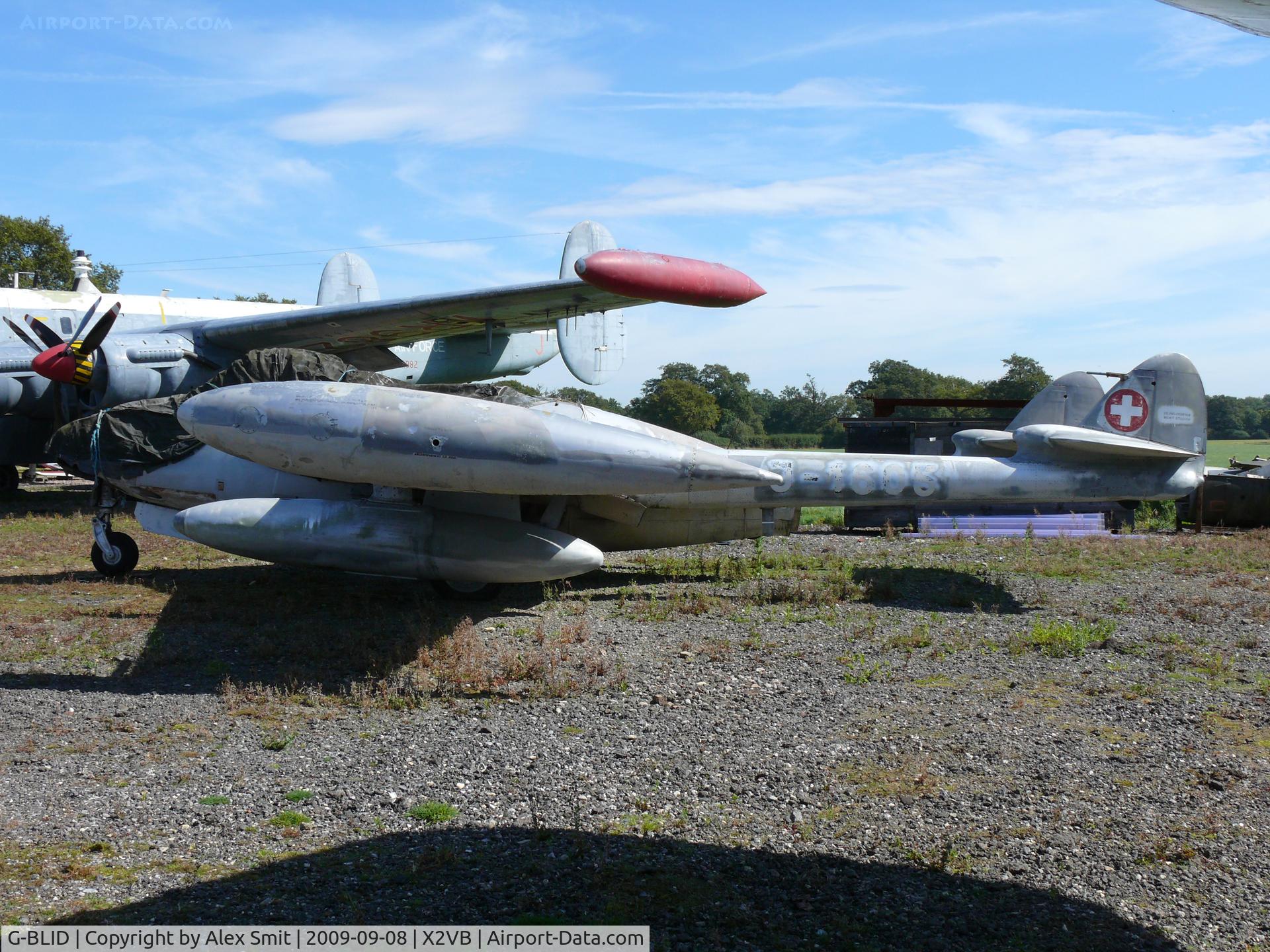 G-BLID, 1952 De Havilland (F+W Emmen) DH-112 Venom FB.50 C/N 815, De havilland Dh112 Venom FB4 J-1605 Swiss Air Force