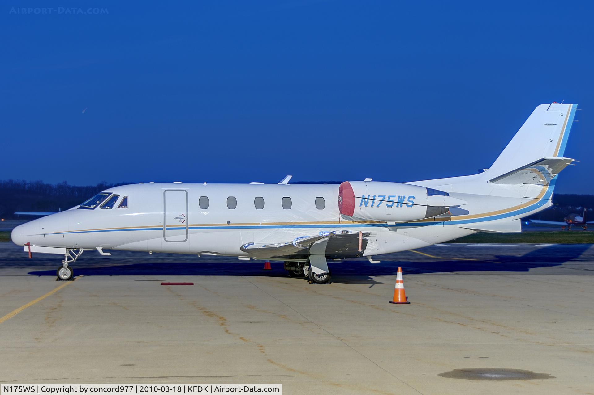 N175WS, 2003 Cessna 560XL C/N 560-5327, seen at KFDK 0n 3/18/2010.