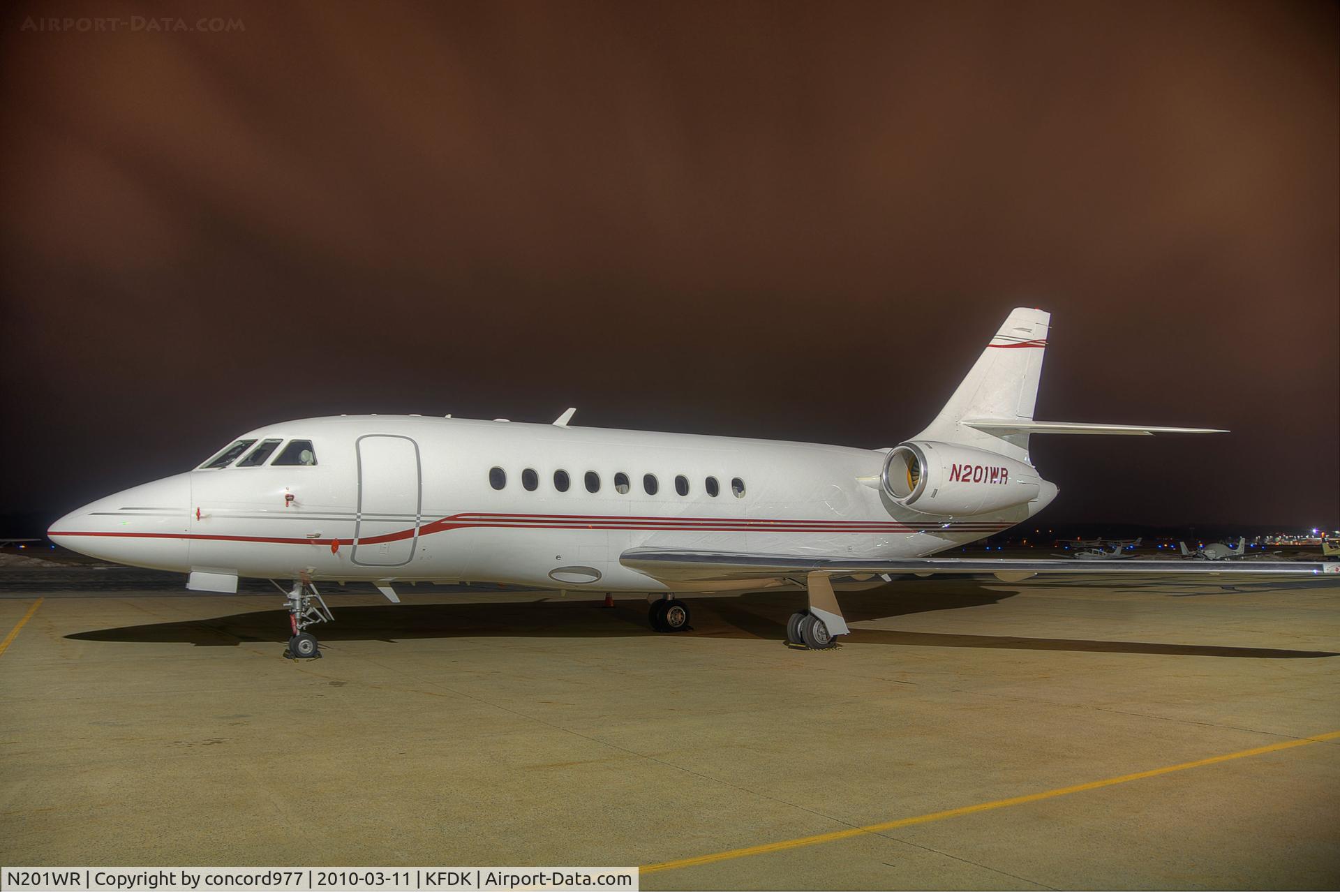 N201WR, 2002 Dassault Falcon 2000 C/N 201, seen at KFDK 0n 3/11/2010.