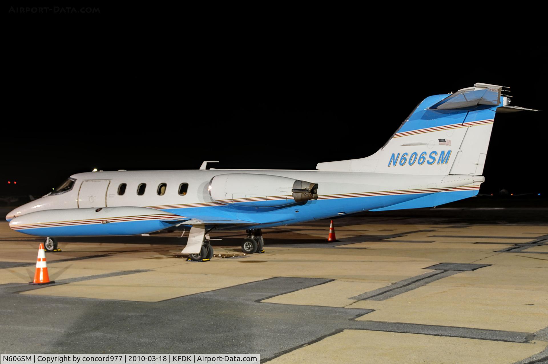 N606SM, 1974 Gates Learjet 25B C/N 185, seen at KFDK 0n 3/18/2010.