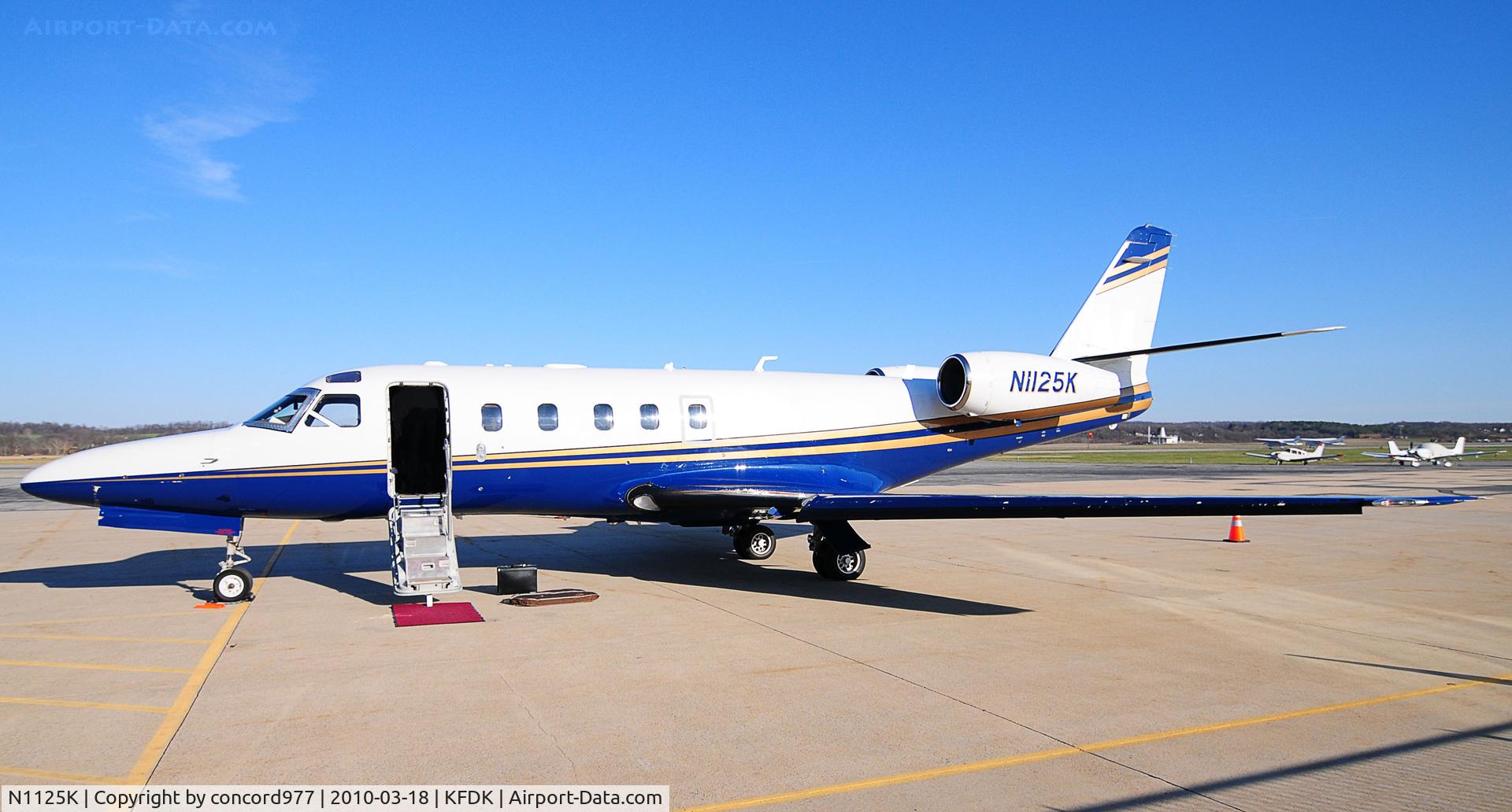 N1125K, 1986 Israel Aircraft Industries 1125 Westwind Astra C/N 035, Seen at KFDK 0n 3/18/2010.
