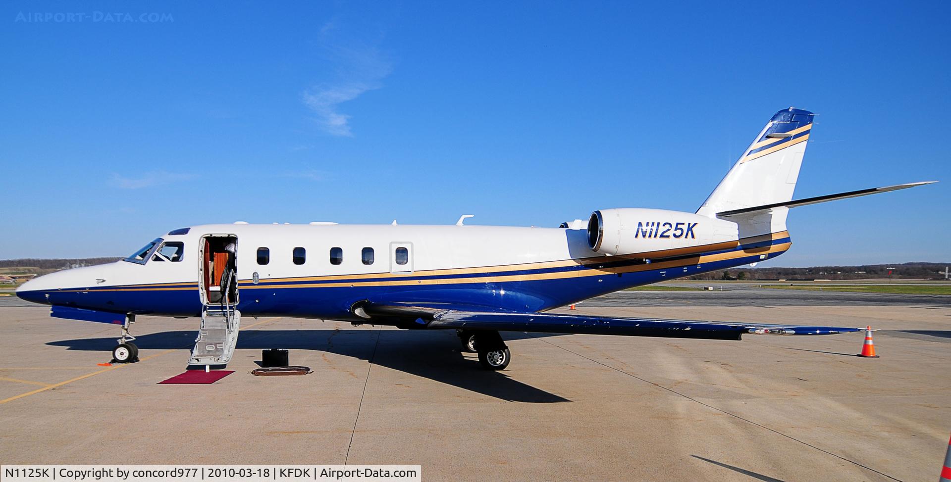 N1125K, 1986 Israel Aircraft Industries 1125 Westwind Astra C/N 035, Seen at KFDK 0n 3/18/2010.
