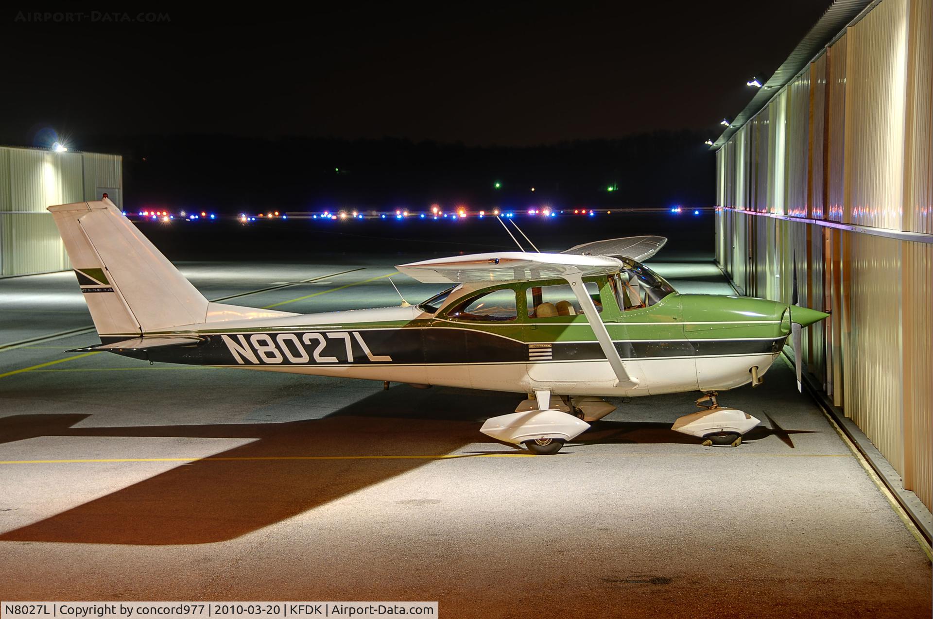 N8027L, 1967 Cessna 172H C/N 17256227, Seen at KFDK 0n 3/20/2010