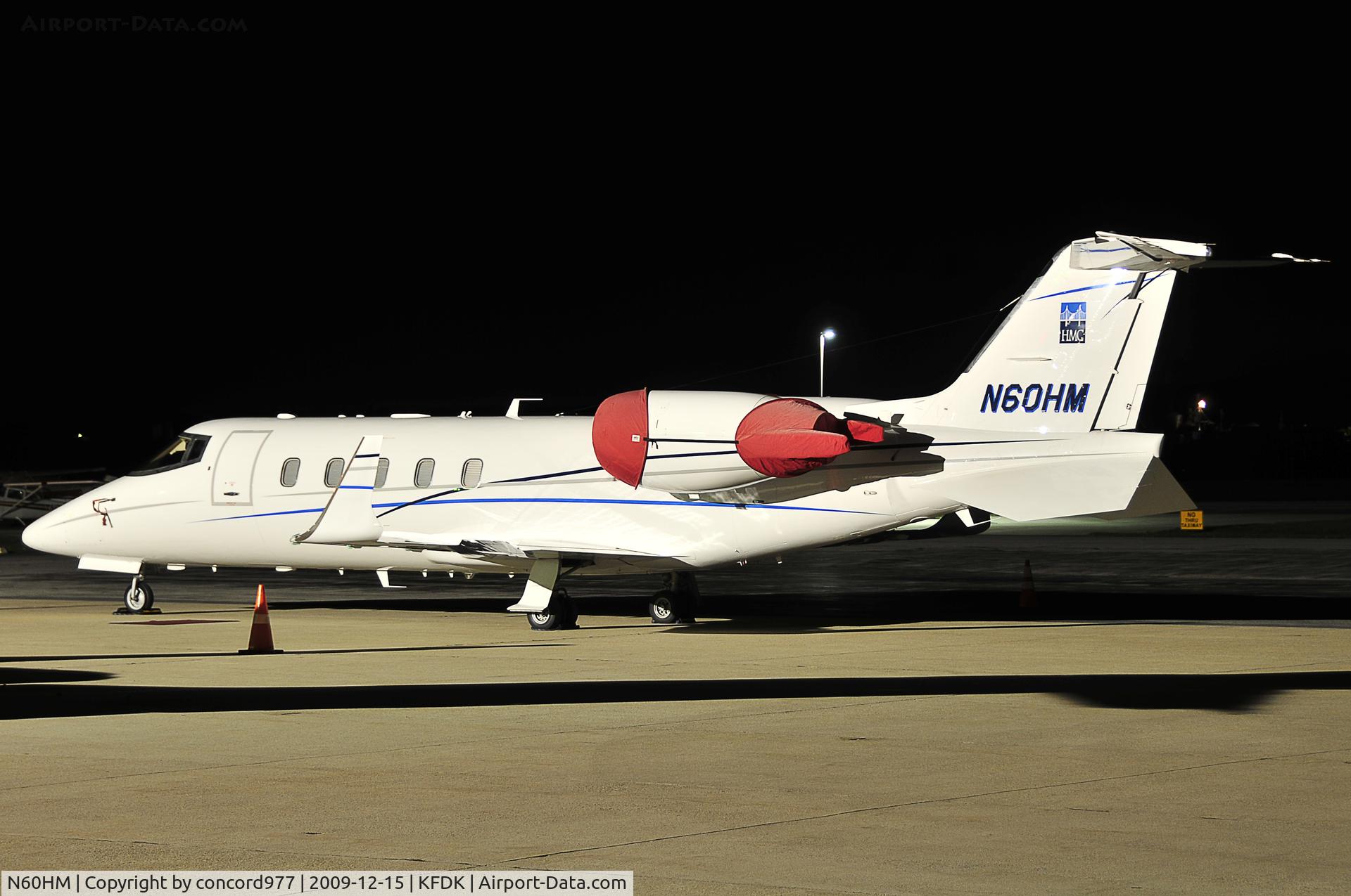 N60HM, 1995 Learjet 60 C/N 067, Seen at KFDK 0n 12/15/2009