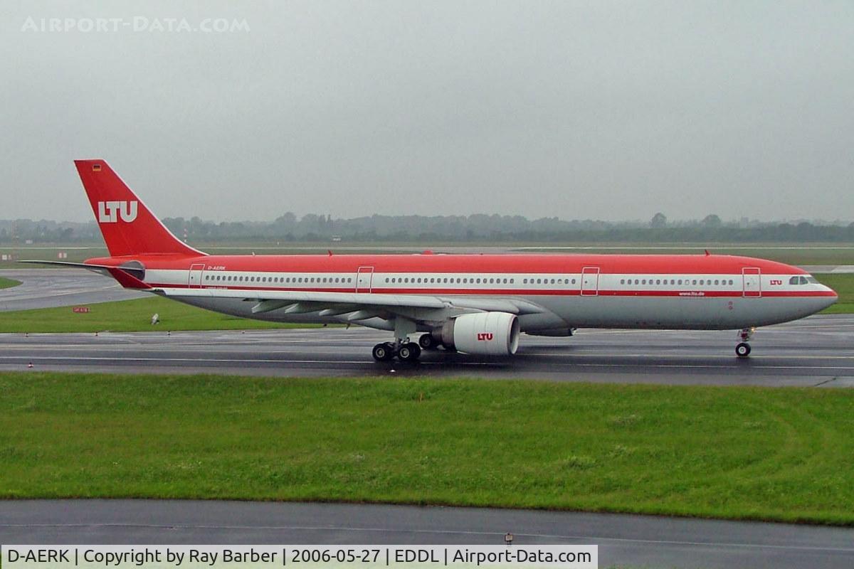 D-AERK, 1996 Airbus A330-322 C/N 120, Airbus A330-322 [120] (LTU) Dusseldorf~D 27/05/2006. Seen taxiing out for departure.