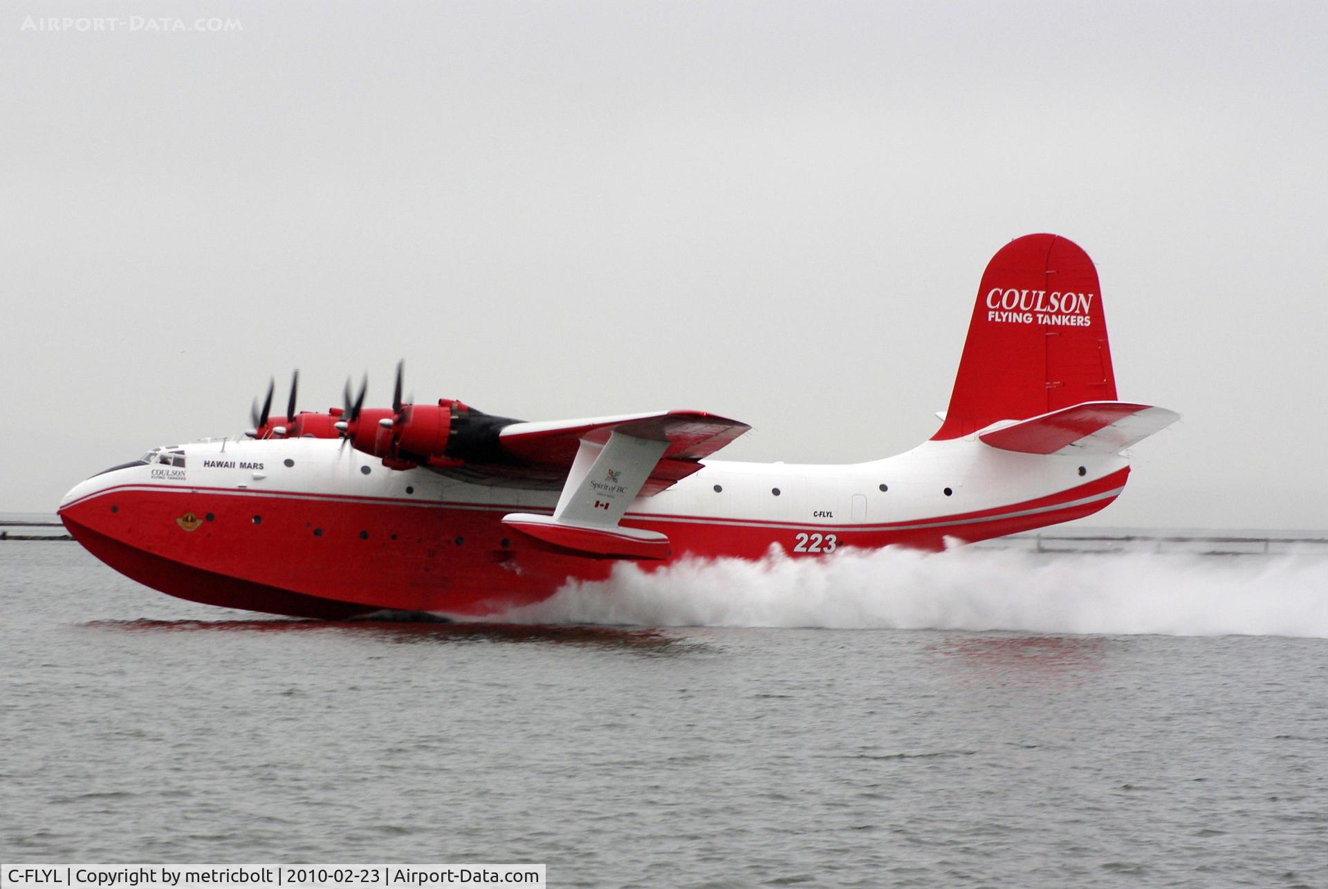 C-FLYL, 1945 Martin JRM-3 Mars C/N 76823, demonstration at Steveston,Richmond