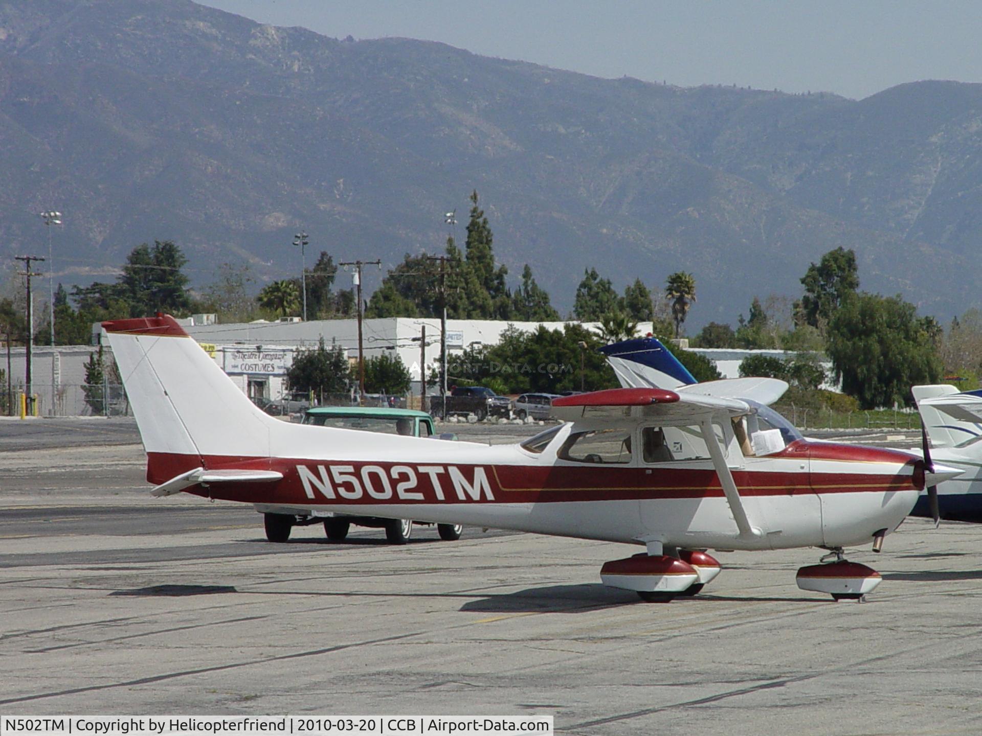 N502TM, 1975 Cessna 172M C/N 17265893, Parked at Cable
