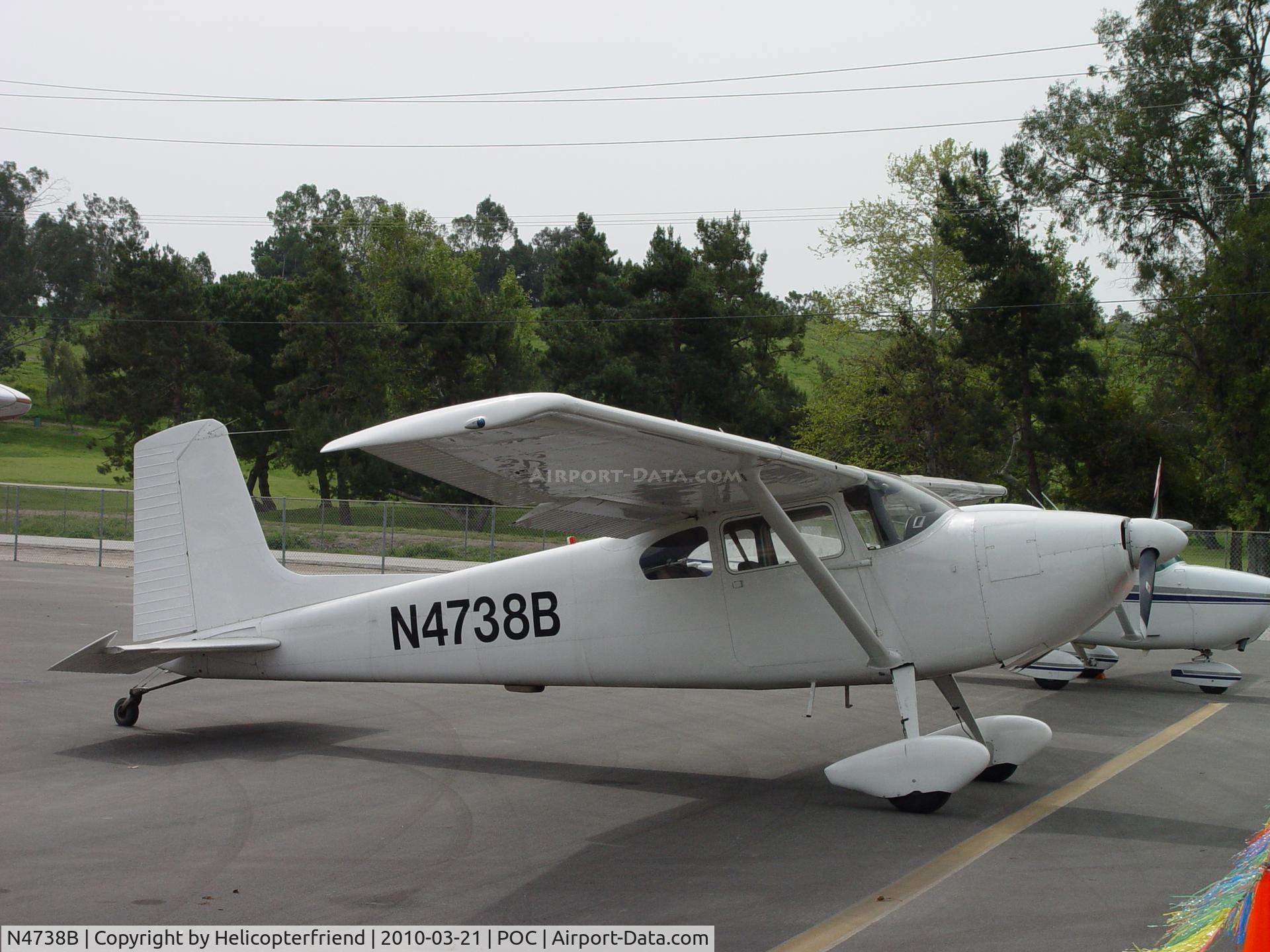 N4738B, 1955 Cessna 180 C/N 31636, Parked at Brackett's Sunday aircraft and old car display