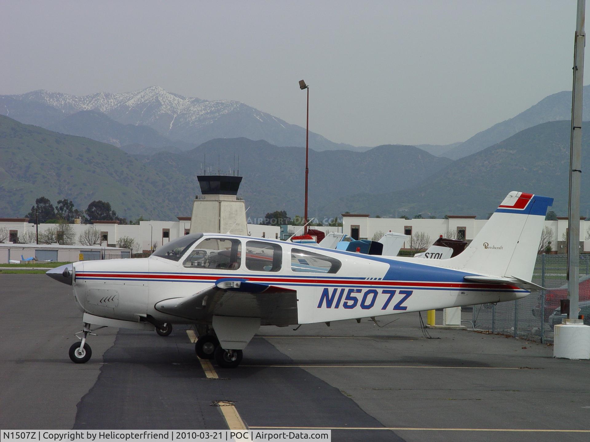 N1507Z, 1961 Beech 35-B33 Debonair C/N CD-396, Parked at Brackett