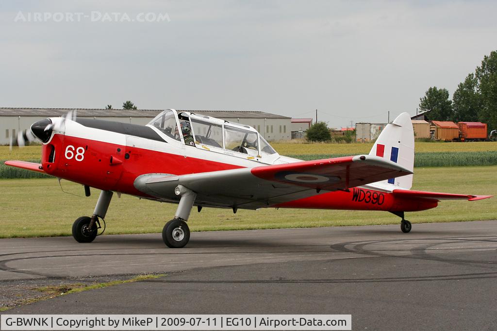 G-BWNK, 1951 De Havilland DHC-1 Chipmunk T.10 C/N C1/0317, Taxiing for departure at Breighton.