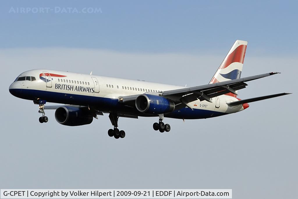 G-CPET, 1998 Boeing 757-236 C/N 29115, British Airways