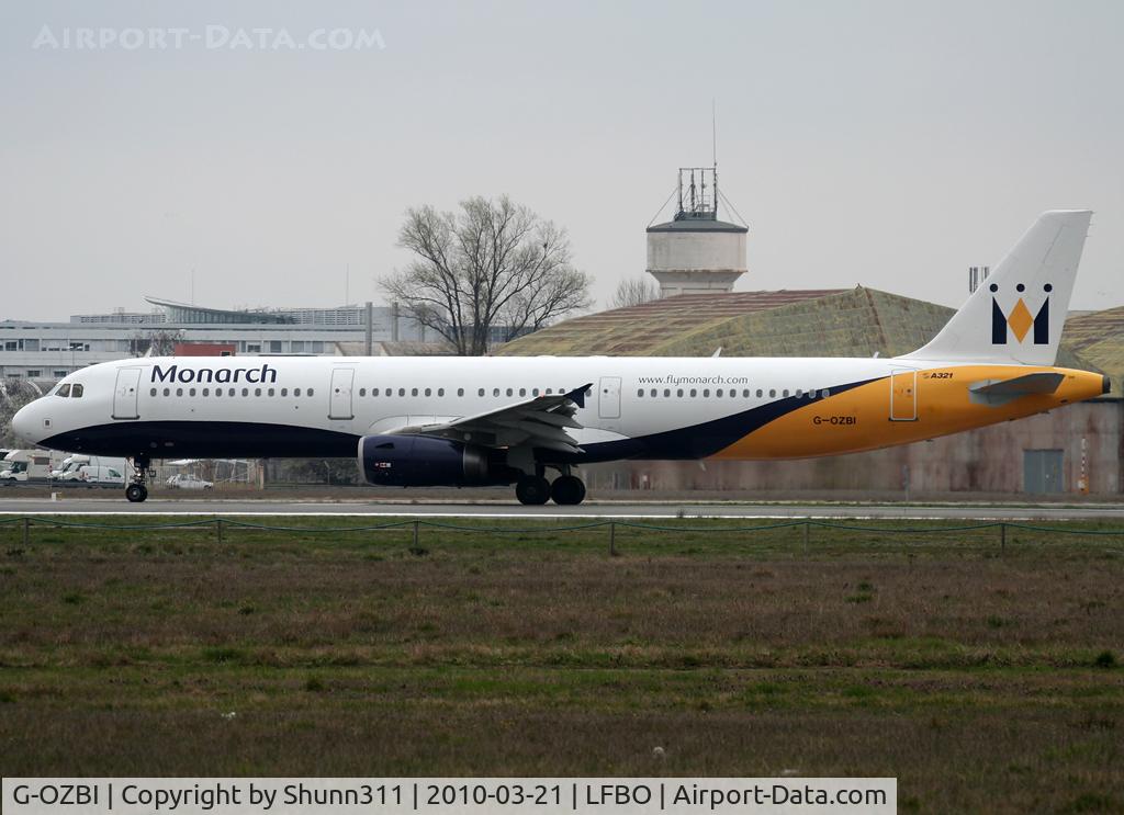 G-OZBI, 2007 Airbus A321-231 C/N 2234, Ready for take off rwy 32R