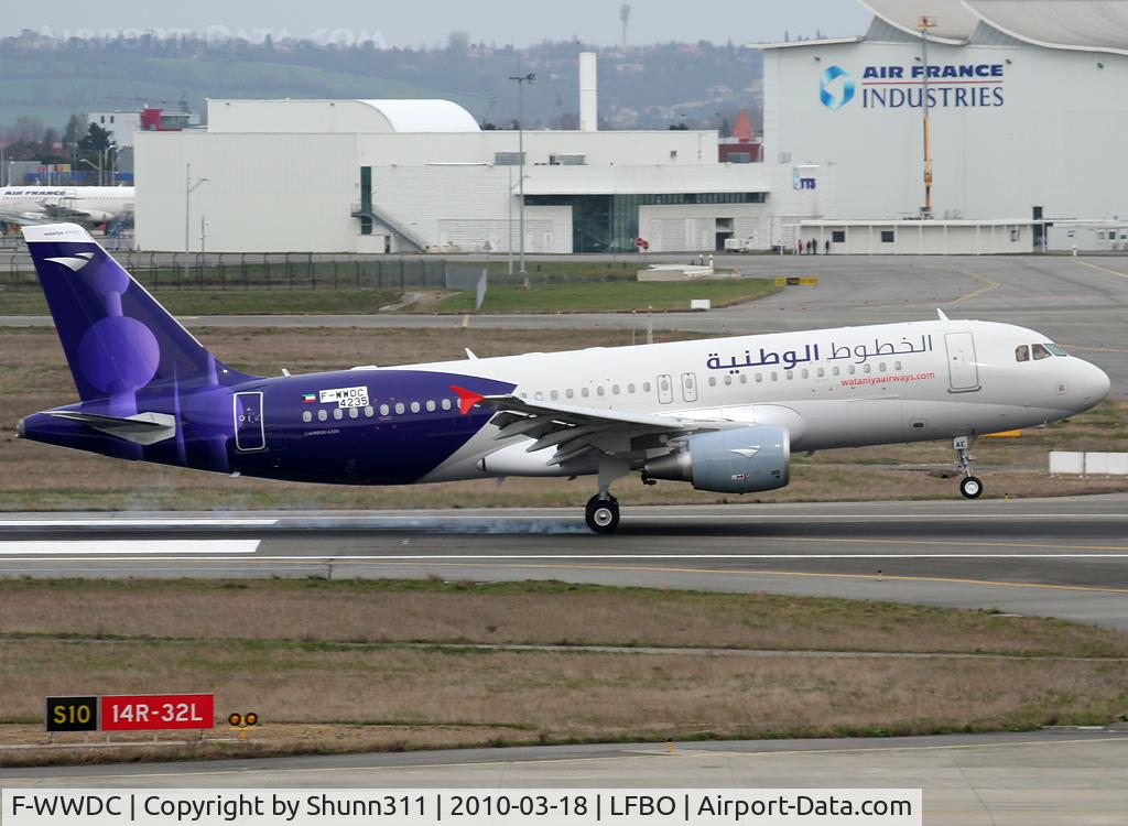 F-WWDC, 2010 Airbus A320-214 C/N 4235, C/n 4235 - To be 9K-EAE - Arab titles...