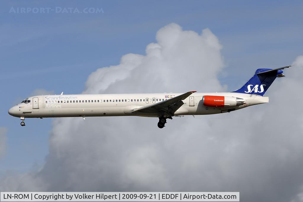 LN-ROM, 1991 McDonnell Douglas MD-81 (DC-9-81) C/N 53008, SAS