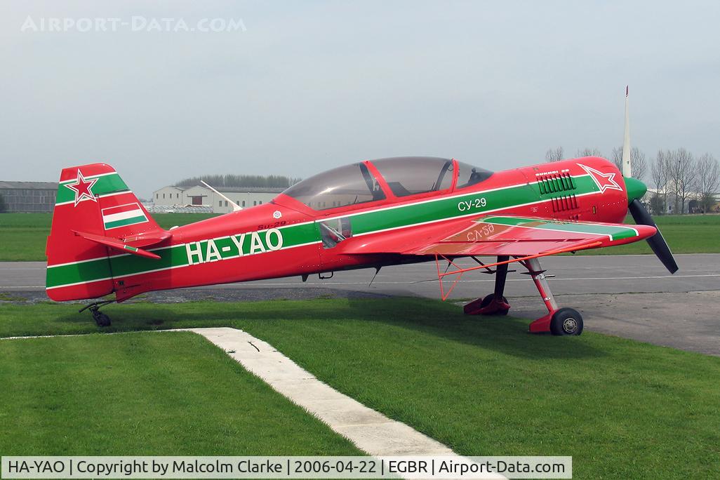 HA-YAO, 1998 Sukhoi Su-29 C/N N0001-01, Sukhoi Su-29. A competitor at the 2006 John McLean Trophy aerobatics competition, Breighton Airfield.