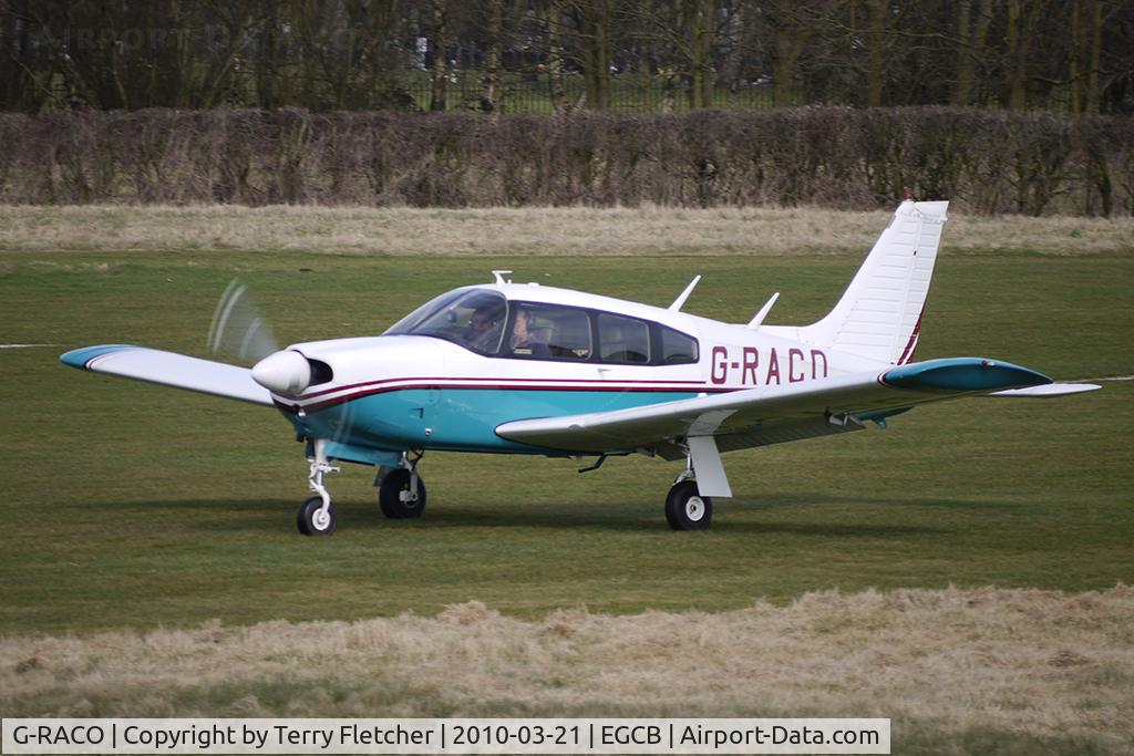 G-RACO, 1975 Piper PA-28R-200 Cherokee Arrow C/N 28R-7535300, 1975 Piper PIPER PA-28R-200 prepares to depart from Barton