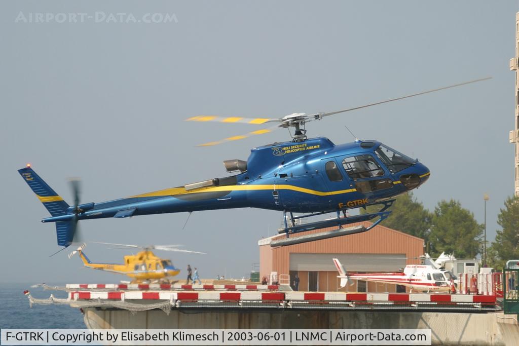 F-GTRK, Eurocopter AS-350B-3 Ecureuil Ecureuil C/N 9048, at Monaco Heliport