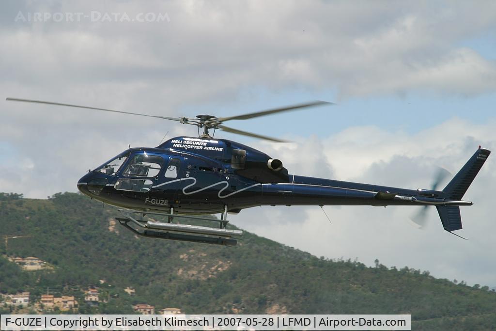 F-GUZE, Eurocopter AS-355N Ecureuil 2 C/N 5548, at Cannes Airport