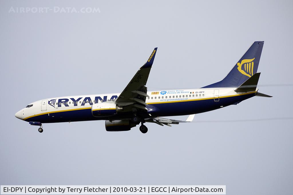 EI-DPY, 2007 Boeing 737-8AS C/N 33615, Ryanair B737 at Manchester