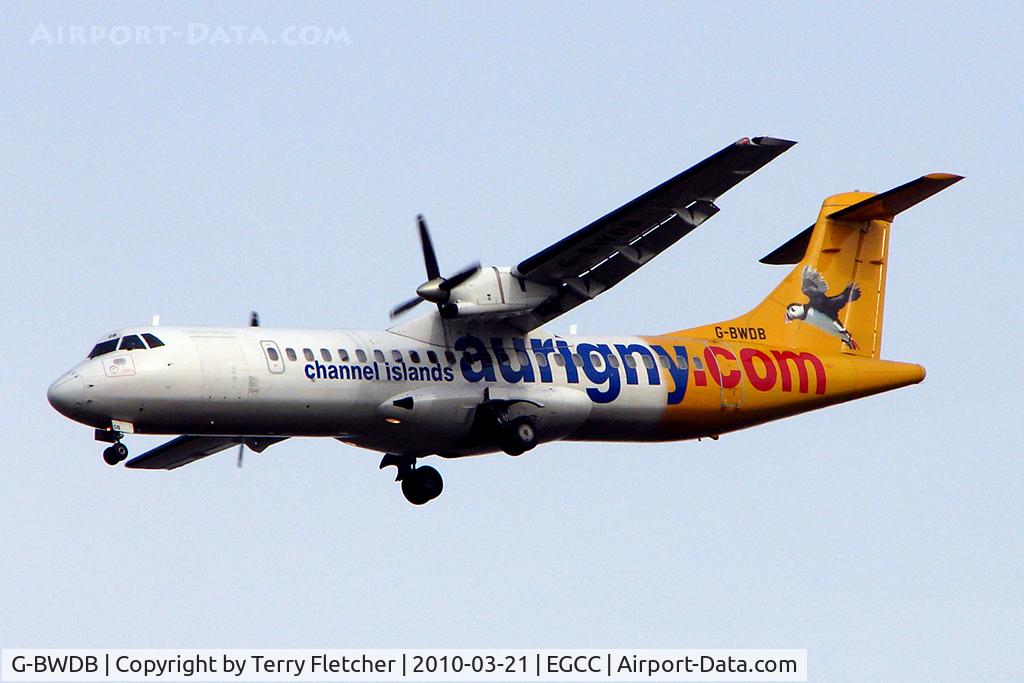 G-BWDB, 1995 ATR 72-202 C/N 449, Auringy ATR at Manchester