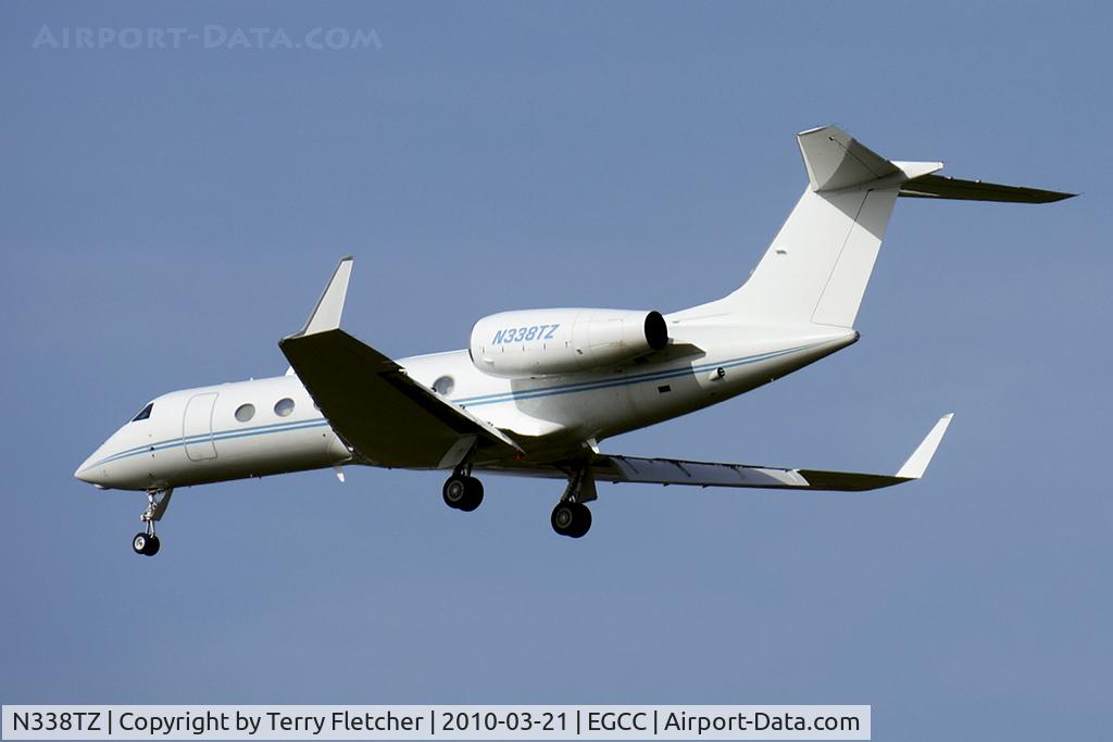 N338TZ, 2006 Gulfstream Aerospace GIV-X (G450) C/N 4064, Gulfstream 450 landing at Manchester