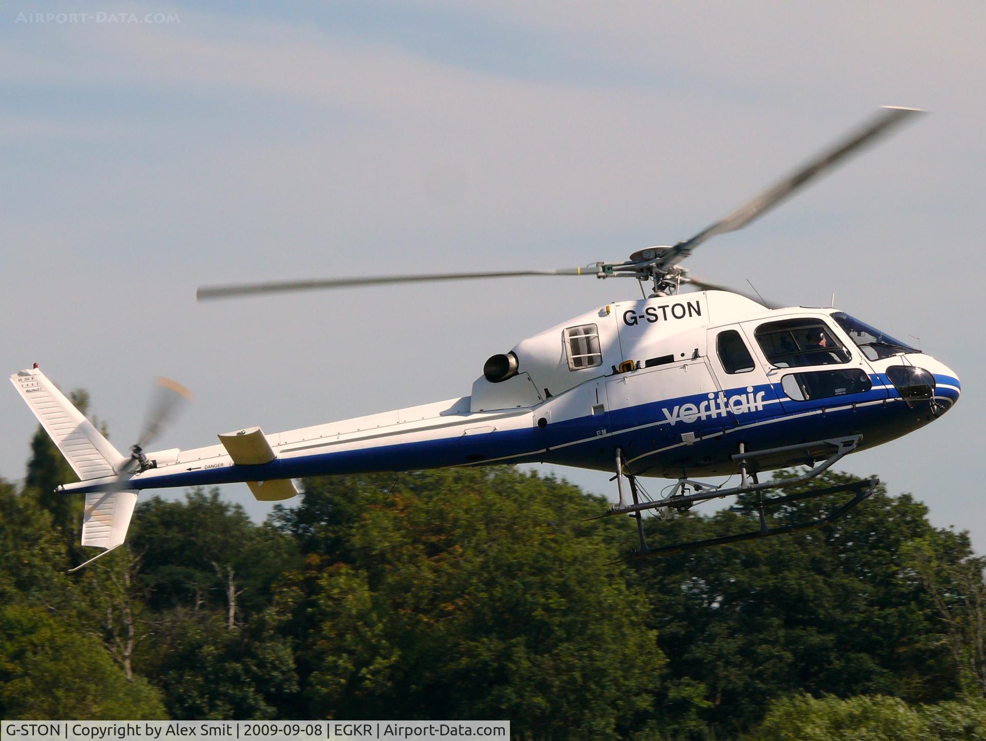G-STON, 1999 Eurocopter AS-355N Ecureuil 2 C/N 5663, Aerospatiale SA355N Ecureuil 2 G-STON Veritair