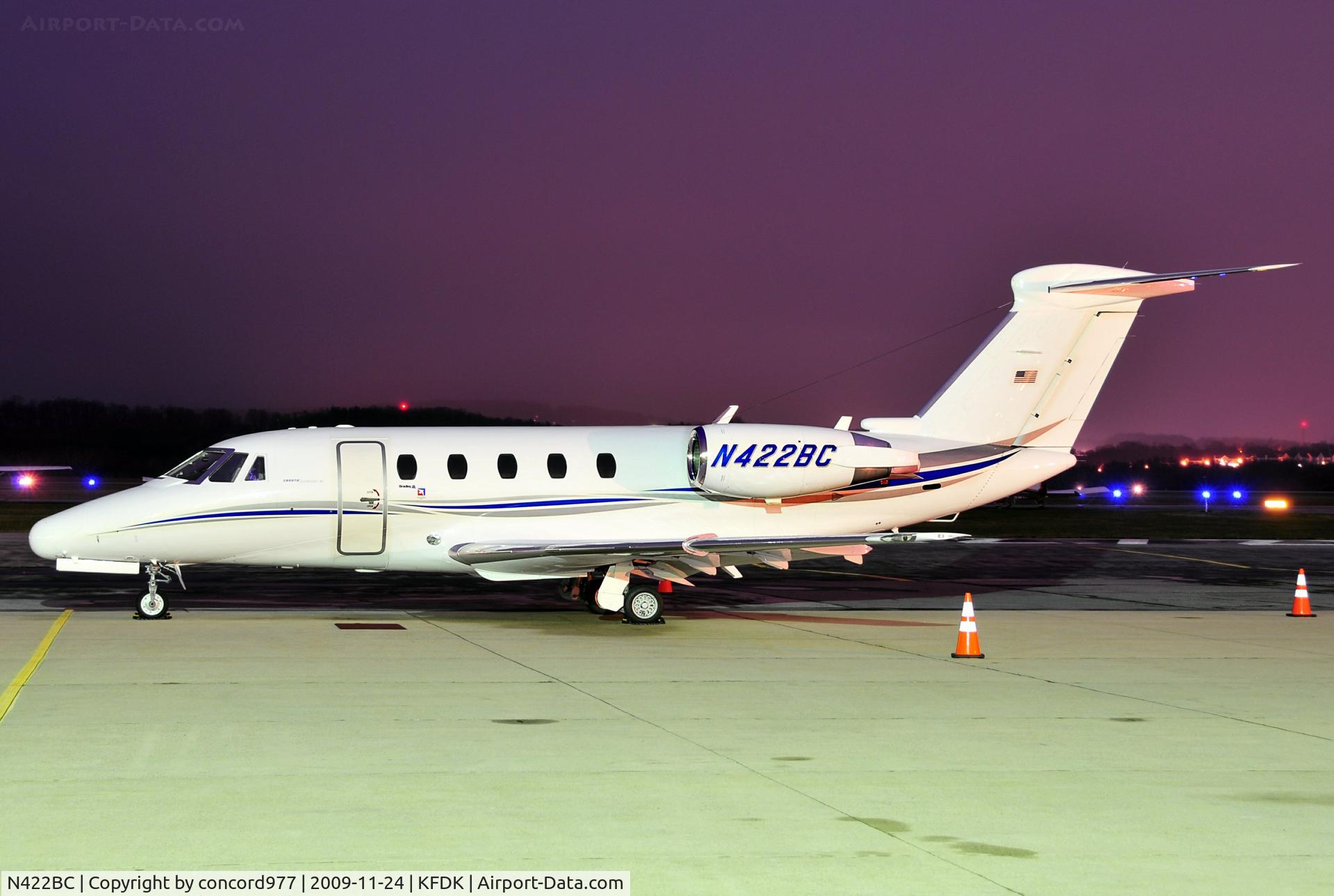 N422BC, 1984 Cessna 650 C/N 650-0024, Seen on KFDK on 11/24/2009.
