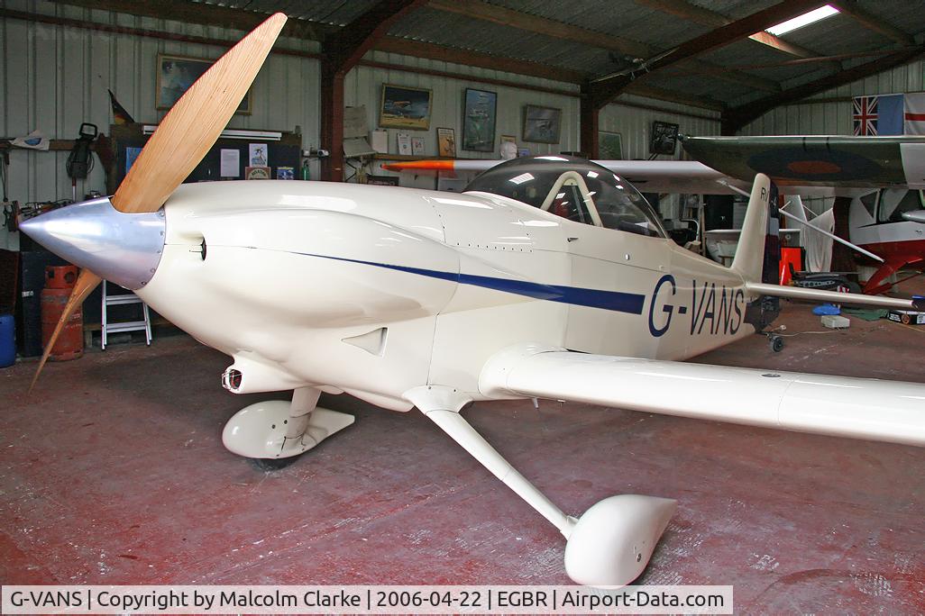 G-VANS, 1987 Vans RV-4 C/N 355, Van's RV-4 at Breighton Airfield, North Yorks in 2006.