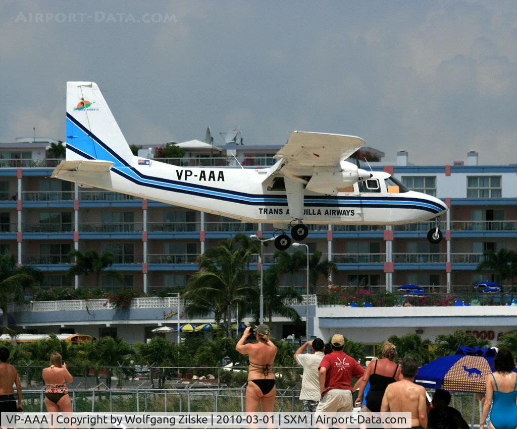 VP-AAA, 1974 Britten-Norman BN-2A-21 Islander C/N 382, visitor