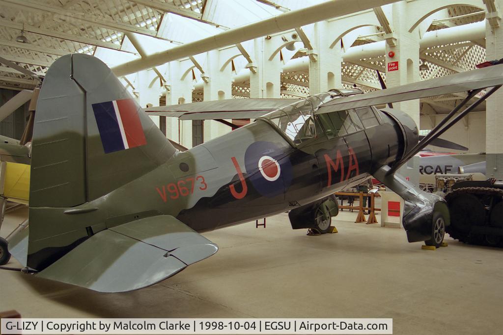 G-LIZY, 1940 Westland Lysander IIIA C/N 504/39, Westland Lysander IIIA at The Imperial War Museum, Duxford in 1998.