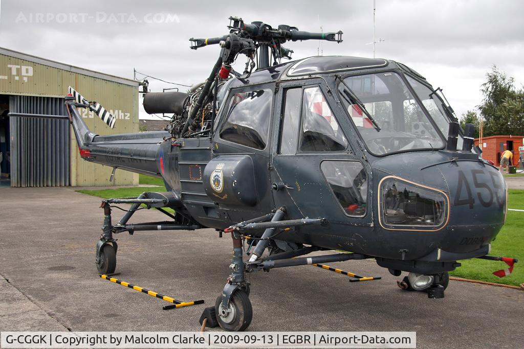 G-CGGK, 1965 Westland Wasp HAS.1 C/N F9604, Westland Wasp HAS1 At Breighton Airfield in 2009. Ex XT434 RN 829 Sqn and latterly DARA Fleetlands Apprentice School. Under renovation at The Real Aeroplane Company to flying condition for display in 2010 as G-CGGK.