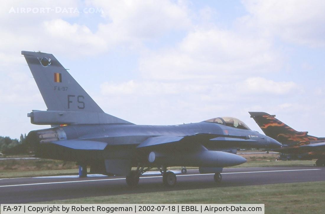 FA-97, 1988 SABCA F-16AM Fighting Falcon C/N 6H-97, F-16AM.Belgian Air Force.Florennes AFB.