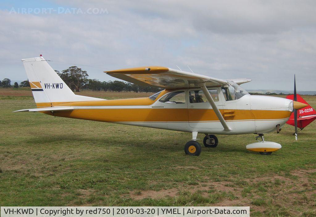 VH-KWD, 1966 Cessna 172H C/N 17254962, Taken at Melton, Victoria, airfield, at the airshow commemorating the 100th anniversary of the first controlled powered flight in Australia on 18 March 1910 by Harry Houdini