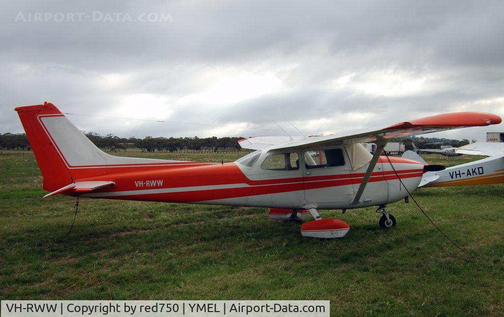 VH-RWW, 1976 Cessna 172M C/N 17266681, Taken at Melton, Victoria, airfield, at the airshow commemorating the 100th anniversary of the first controlled powered flight in Australia on 18 March 1910 by Harry Houdini