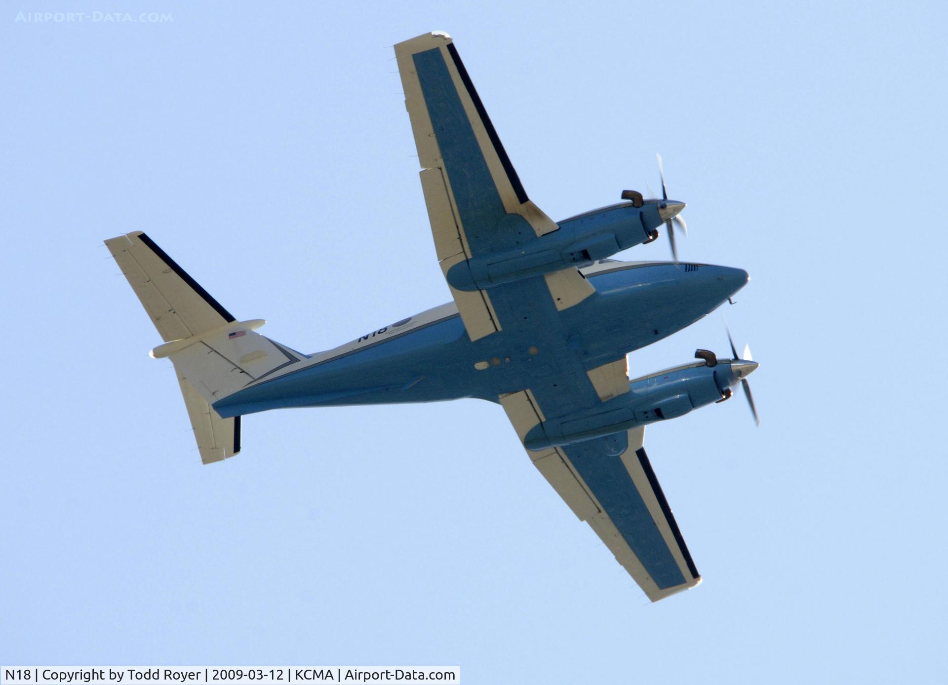 N18, 1981 Beech F90 King Air C/N LA-145, From the backyard